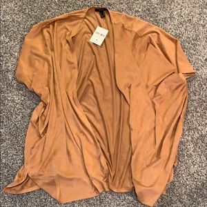 Bnwt tan suede kimono